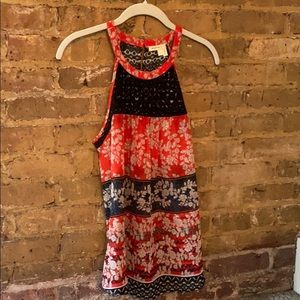 Sheer and flowy printed top